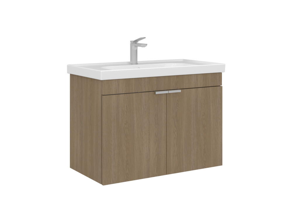 Waschtischunterschrank „Desna 80“ – 80 x 45 x 58 cm – Sonomo Oak