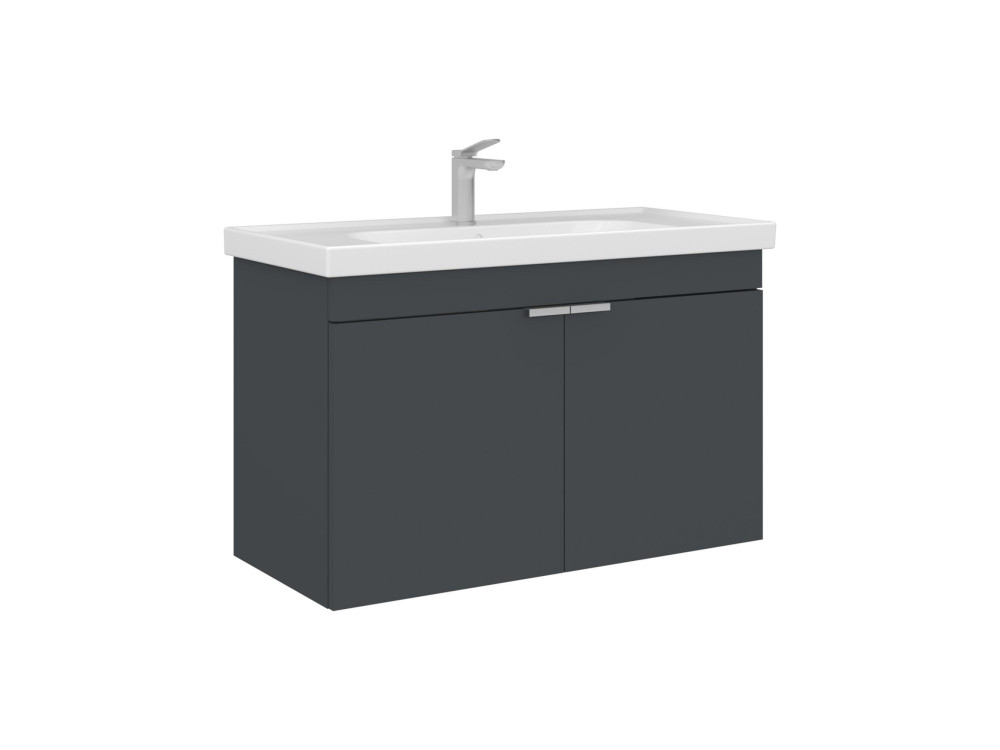 Waschtischunterschrank „Desna 90“ – 90 x 45 x 58 cm – Anthrazit matt