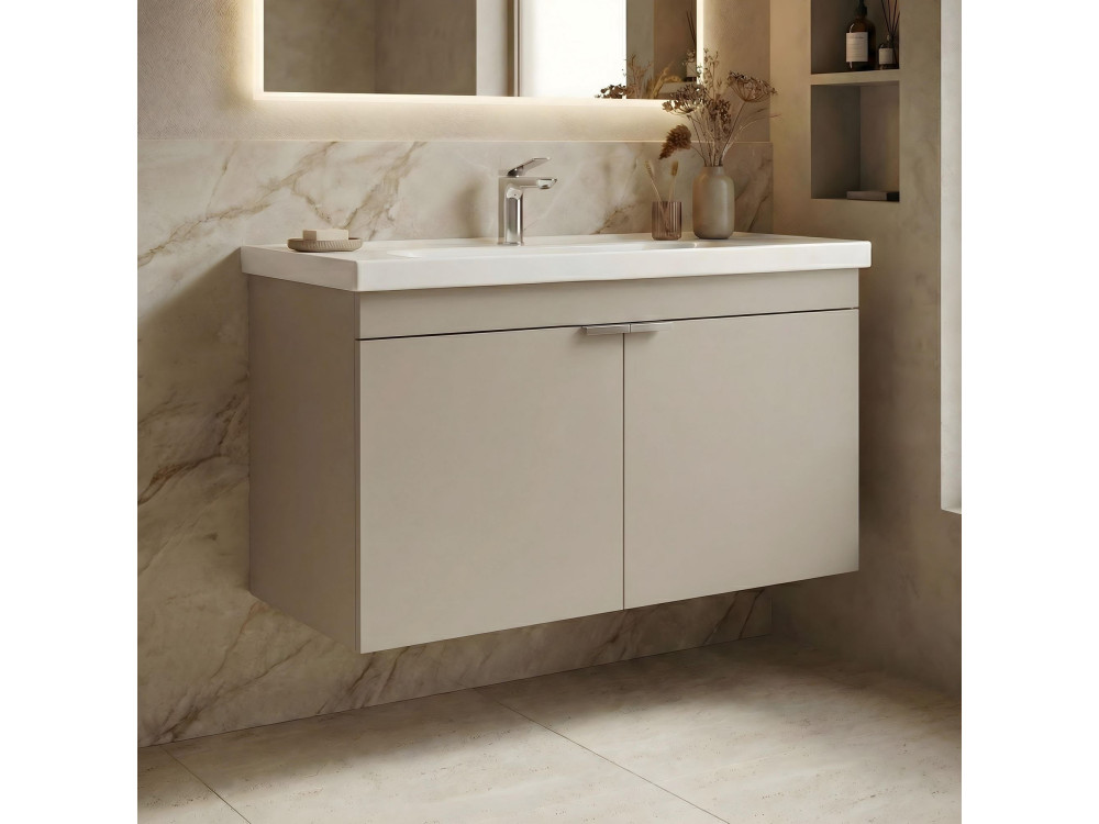 Waschtischunterschrank „Desna 90“ – 90 x 45 x 58 cm – Sand