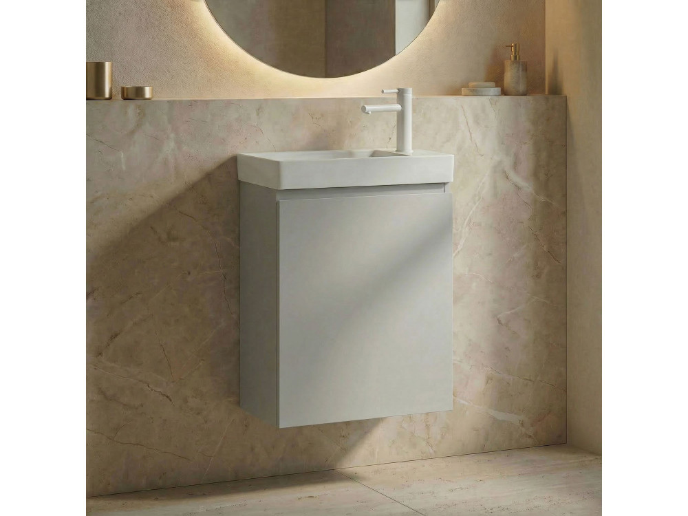 Waschtischunterschrank „Ferla 40“ – 40 x 22 x 50 cm – Matt-Kaschmir