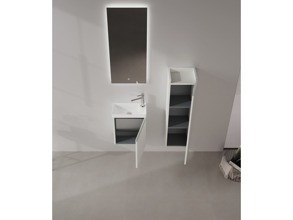 Waschtischunterschrank „Ferla 40“ – 40 x 22 x 50 cm – Matt-Kaschmir