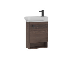 Waschtischunterschrank „Begonya 55“ – 53 x 33 x 75 cm – Dark Walnut