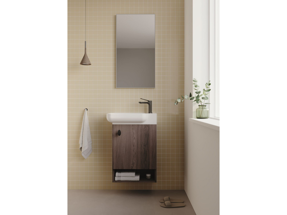 Waschtischunterschrank „Begonya 55“ – 53 x 33 x 75 cm – Dark Walnut