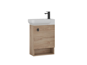 Waschtischunterschrank „Begonya 55“ – 53 x 33 x 75 cm – Eiche