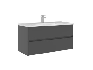 Waschtischunterschrank „Arno 100“ – 100 x 45 x 52 cm – Anthrazit
