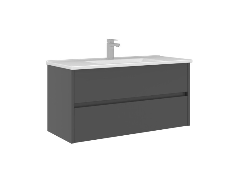 Waschtischunterschrank „Arno 100“ – 100 x 45 x 52 cm – Anthrazit