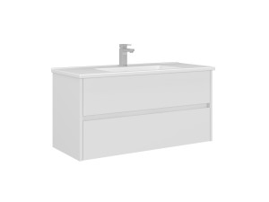 Waschtischunterschrank „Arno 100“ – 100 x 45 x 52 cm – Weiß