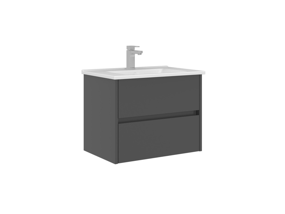 Waschtischunterschrank „Arno 65“ – 65 x 45 x 52 cm – Anthrazit