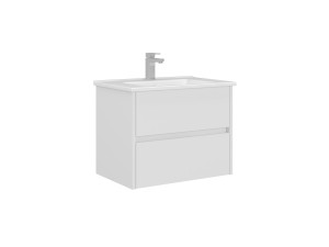 Waschtischunterschrank „Arno 65“ – 65 x 45 x 52 cm – Weiß