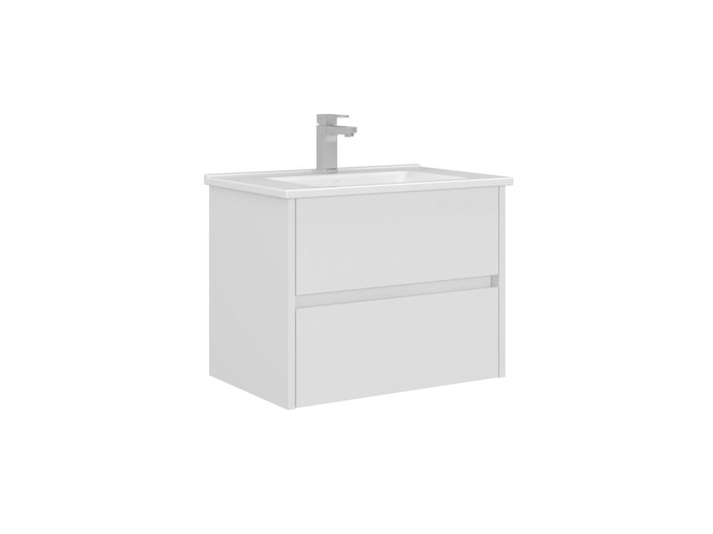 Waschtischunterschrank „Arno 65“ – 65 x 45 x 52 cm – Weiß