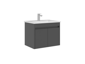 Waschtischunterschrank „Arno 65“ – 65 x 45 x 52 cm – Anthrazit