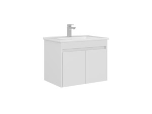 Waschtischunterschrank „Arno 65“ – 65 x 45 x 52 cm – Weiß
