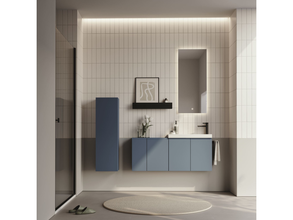 Waschtischunterschrank „Ferla 110“ – 110 x 22 x 45 cm – Petrolblau