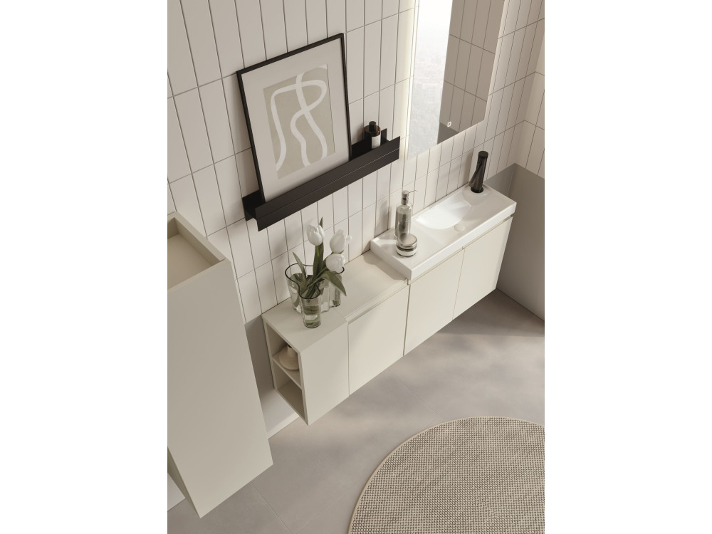 Waschtischunterschrank „Ferla 110“ – 110 x 22 x 45 cm – Matt-Kaschmir