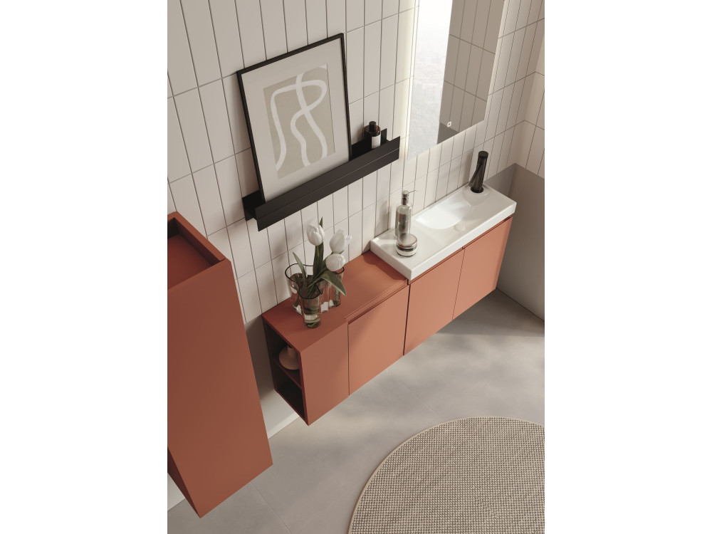 Waschtischunterschrank „Ferla 110“ – 110 x 22 x 45 cm – Matte Cinnamon
