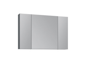 Badezimmerschrank mit Spiegel „Nuvola 100 v2“ – 97 x 16 x 66 cm – Anthrazit