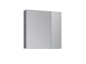 Badezimmerschrank mit Spiegel „Nuvola 60 v2“ – 66 x 16 x 60 cm – Grau