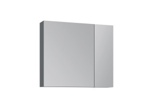 Badezimmerschrank mit Spiegel „Nuvola 80 v2“ – 75 x 16 x 66 cm – Anthrazit