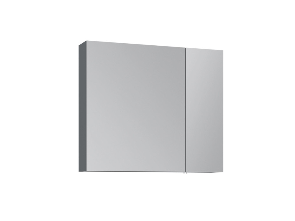 Badezimmerschrank mit Spiegel „Nuvola 80 v2“ – 75 x 16 x 66 cm – Anthrazit