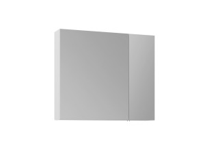 Badezimmerschrank mit Spiegel „Nuvola 80 v2“ – 75 x 16 x 66 cm – Weiß