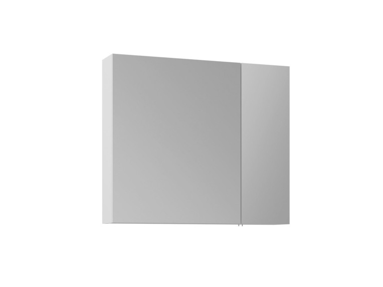 Badezimmerschrank mit Spiegel „Nuvola 80 v2“ – 75 x 16 x 66 cm – Weiß
