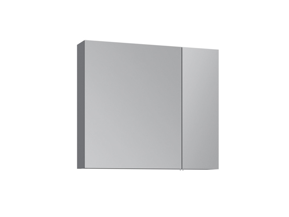 Badezimmerschrank mit Spiegel „Nuvola 80 v2“ – 75 x 16 x 66 cm – Grau