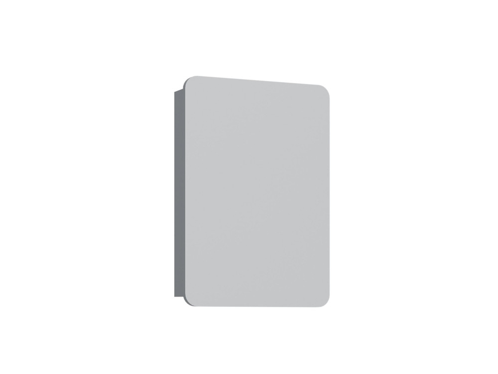 Badezimmerschrank mit Spiegel „Orbit 50“ – 50 x 16 x 71 cm – Grau