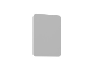Badezimmerschrank mit Spiegel „Orbit 50“ – 50 x 16 x 71 cm – Weiß
