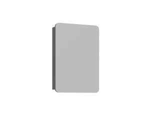 Badezimmerschrank mit Spiegel „Orbit 50“ – 50 x 16 x 71 cm – Anthrazit