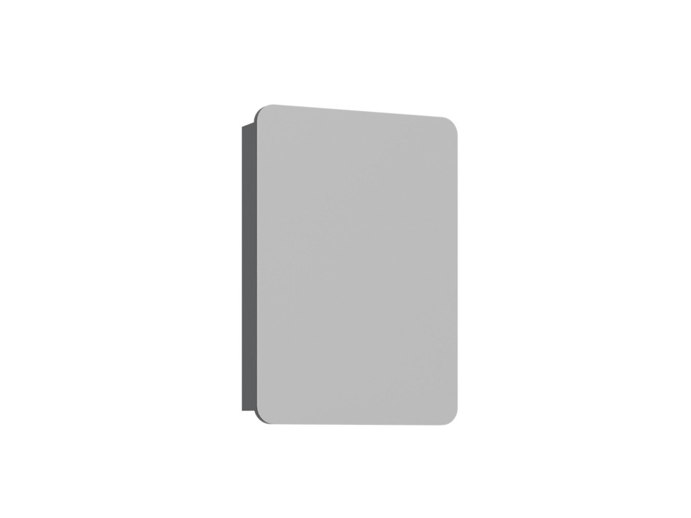 Badezimmerschrank mit Spiegel „Orbit 50“ – 50 x 16 x 71 cm – Anthrazit