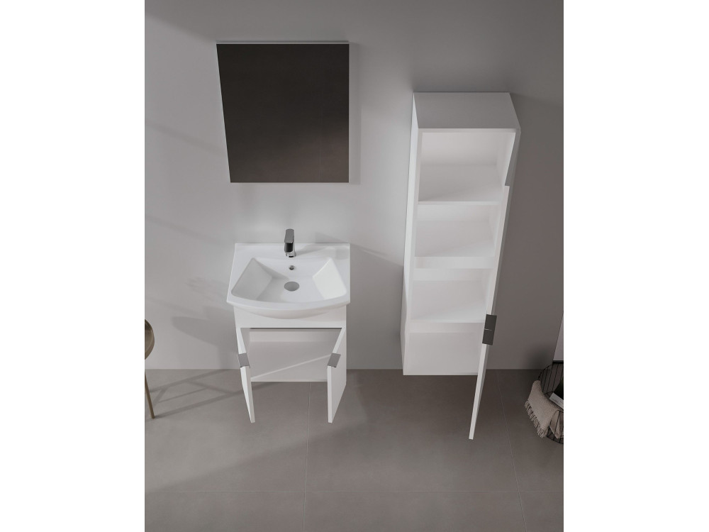 Dekorativer Holzspiegel „Purus 55“ – cm – transparent