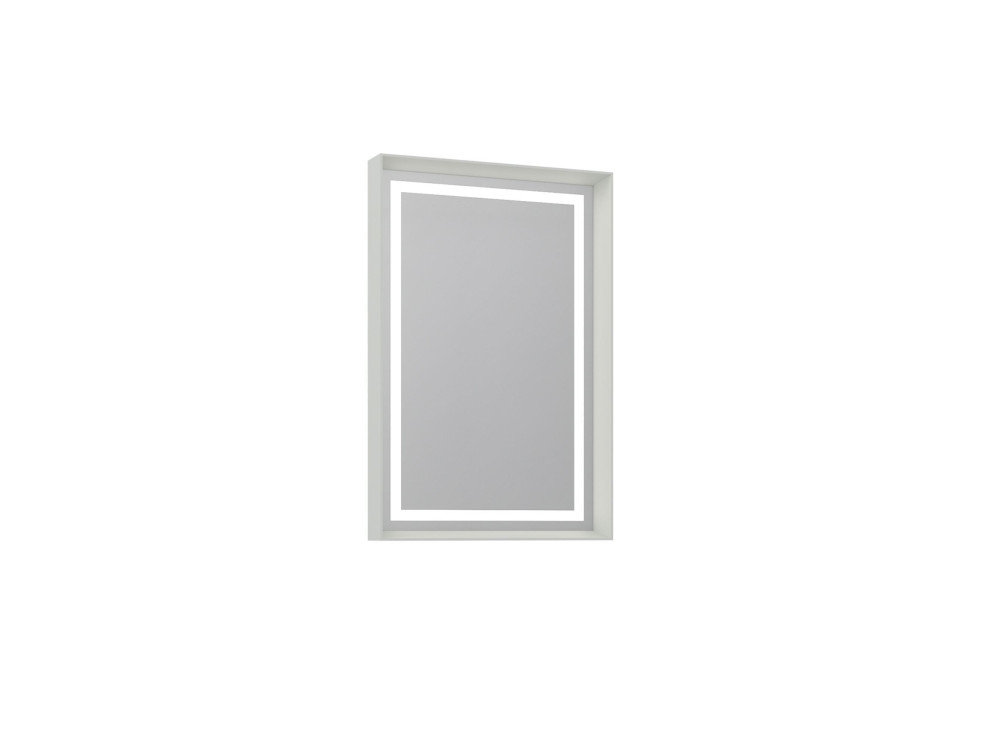 Dekorativer Holzspiegel „Craft 60 x 90 v2“ – 60 x 10 x 90 cm – Matt-Kaschmir