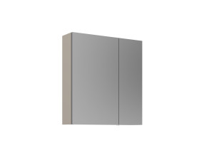 Badezimmerschrank mit Spiegel „Desna 60“ – 60 x 16 x 66 cm – Sand