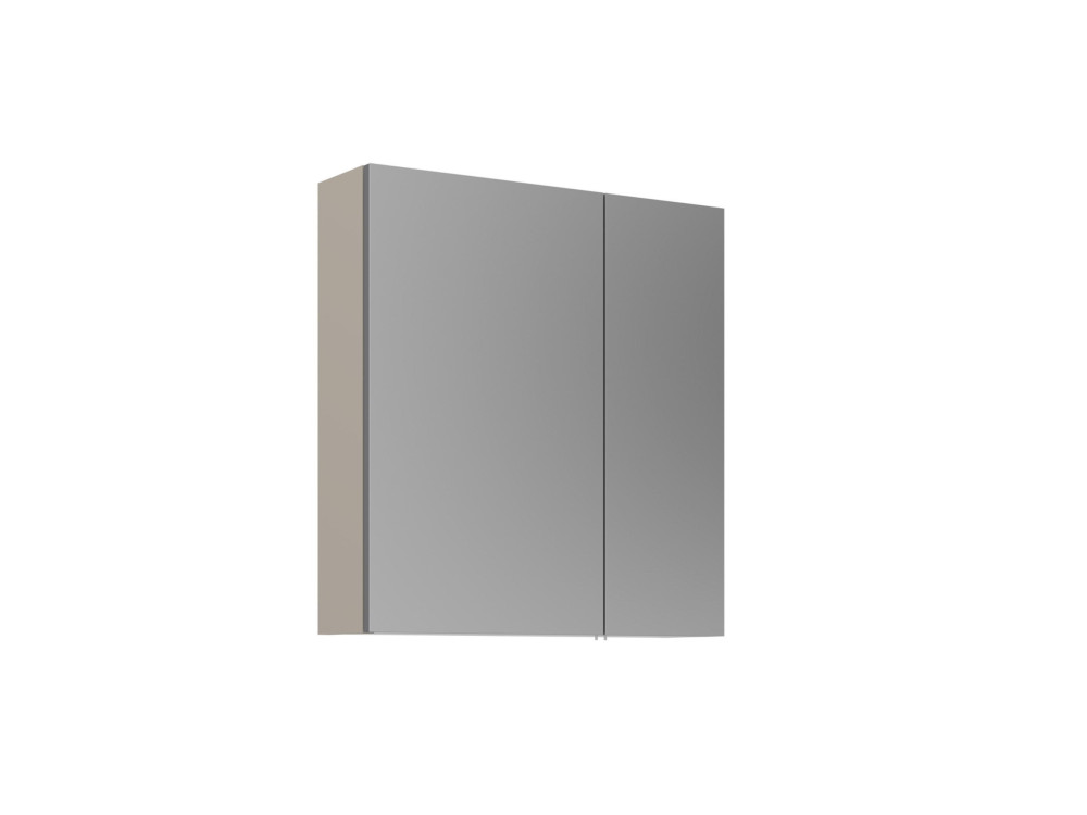 Badezimmerschrank mit Spiegel „Desna 60“ – 60 x 16 x 66 cm – Sand