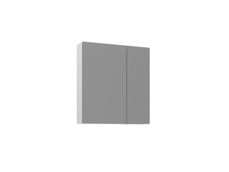 Badezimmerschrank mit Spiegel „Bari 60“ – 60 x 16 x 66 cm – Mattweiß