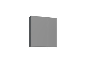 Badezimmerschrank mit Spiegel „Bari 60“ – 60 x 16 x 66 cm – Anthrazit matt