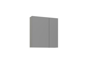 Badezimmerschrank mit Spiegel „Bari 60“ – 60 x 16 x 66 cm – Matt-Cashmere