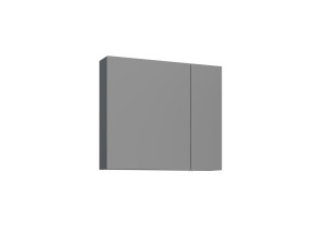 Badezimmerschrank mit Spiegel „Bari 80“ – 75 x 16 x 66 cm – Anthrazit matt