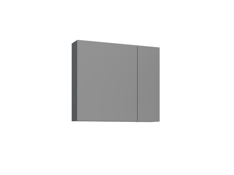 Badezimmerschrank mit Spiegel „Bari 80“ – 75 x 16 x 66 cm – Anthrazit matt