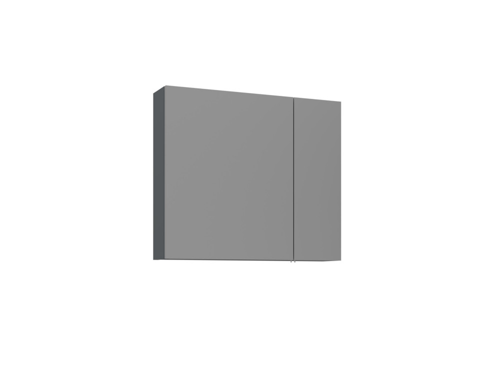 Badezimmerschrank mit Spiegel „Bari 80“ – 75 x 16 x 66 cm – Anthrazit matt