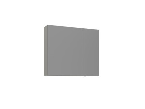 Badezimmerschrank mit Spiegel „Bari 80“ – 75 x 16 x 66 cm – Matt-Kaschmir