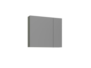 Badezimmerschrank mit Spiegel „Bari 80“ – 75 x 16 x 66 cm – Mattgrün
