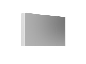 Badezimmerschrank mit Spiegel „Arno 100“ – 100 x 16 x 66 cm – Weiß