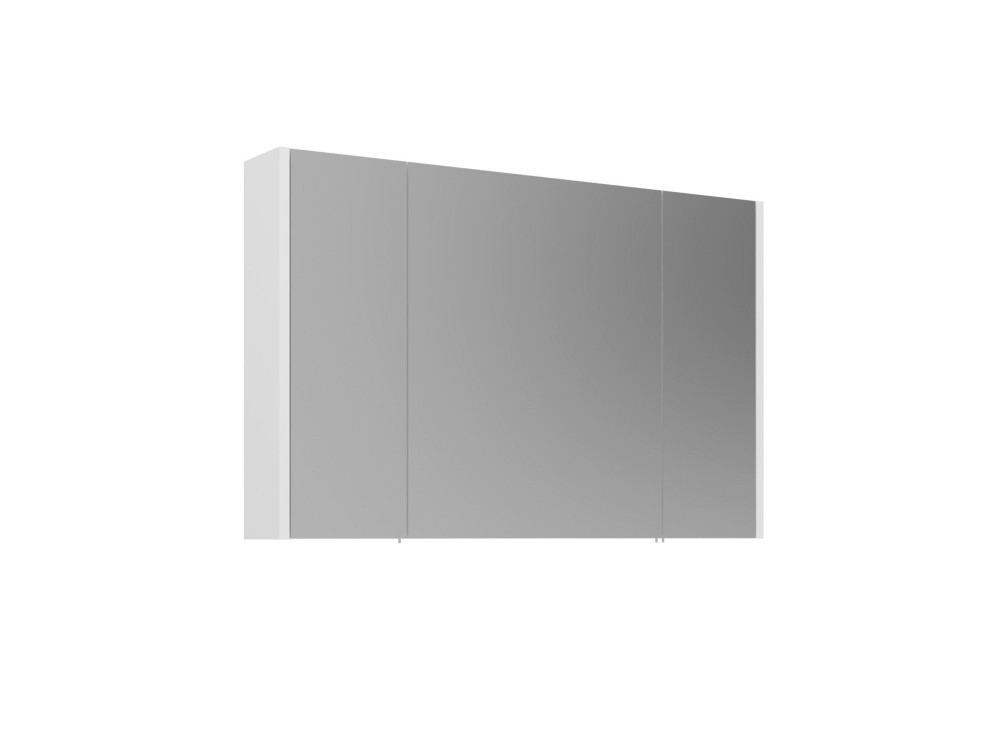 Badezimmerschrank mit Spiegel „Arno 100“ – 100 x 16 x 66 cm – Weiß