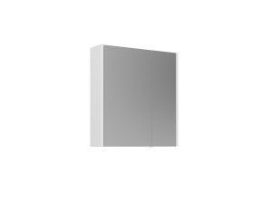 Badezimmerschrank mit Spiegel „Arno 60“ – 60 x 16 x 66 cm – Weiß
