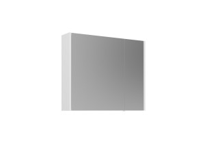 Badezimmerschrank mit Spiegel „Arno 80“ – 79 x 16 x 66 cm – Weiß