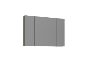 Badezimmerschrank mit Spiegel „Bari 100“ – 97 x 16 x 66 cm – Mattgrün