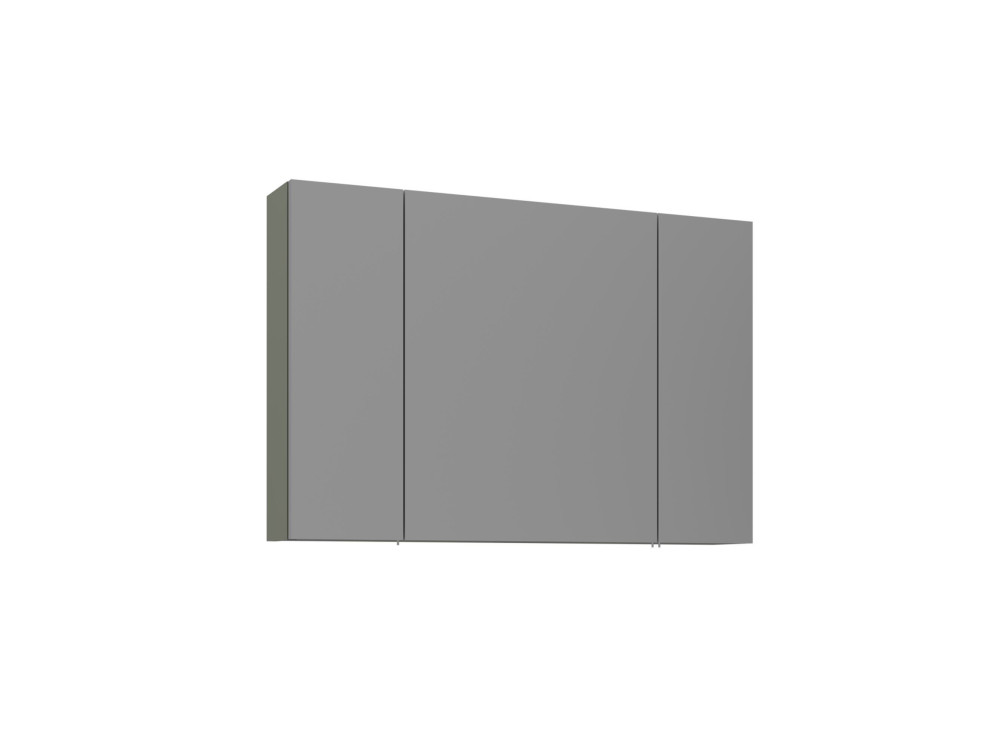 Badezimmerschrank mit Spiegel „Bari 100“ – 97 x 16 x 66 cm – Mattgrün
