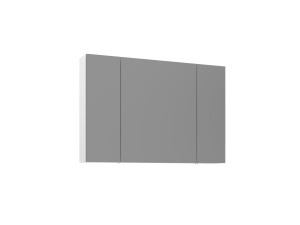 Badezimmerschrank mit Spiegel „Bari 100“ – 97 x 16 x 66 cm – Mattweiß