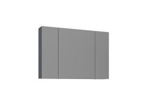 Badezimmerschrank mit Spiegel „Bari 100“ – 97 x 16 x 66 cm – Anthrazit matt